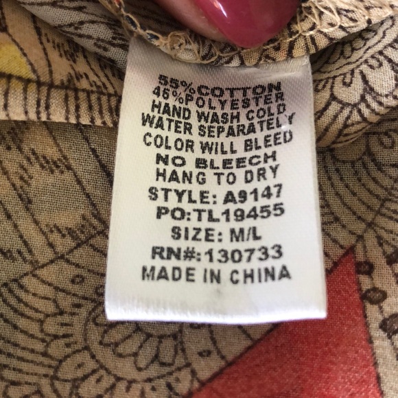 Umgee Pom Pom Tribal Kimono - Picture 6 of 6